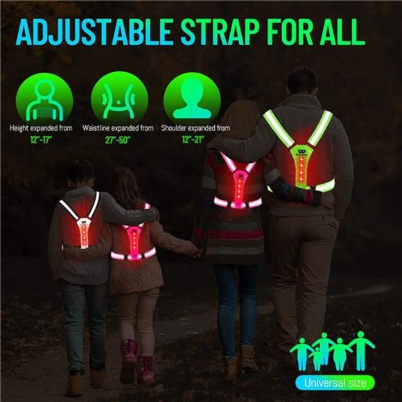 Accessories Led Reflective Vest Running Gear Light Up Vest For Night Walking Poshmark